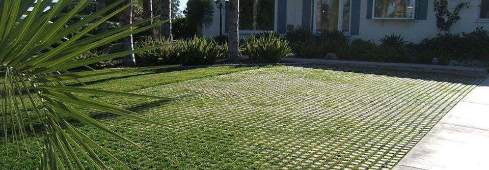 Drivable Grass Concrete Paving System
