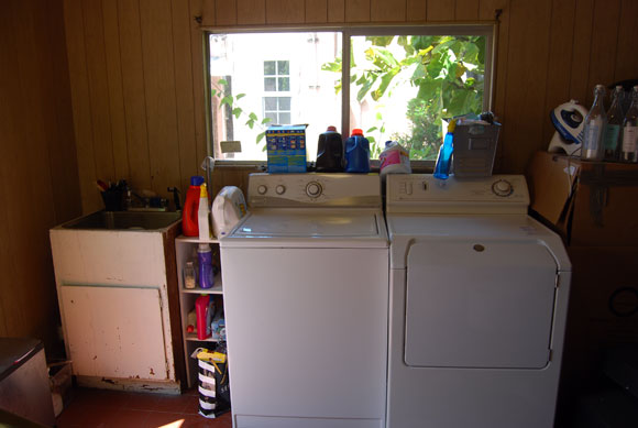 Laundry Room Upgrades with Paint and New Washer and Dryer