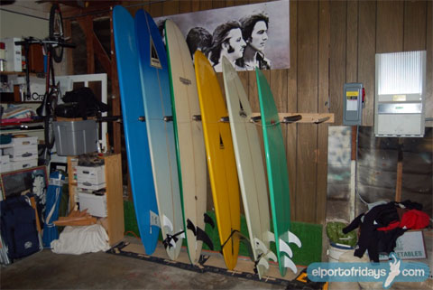 surf-rack-garage.jpg (480×321) (With images) | Surfboard rack