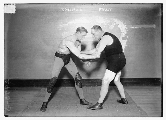 vintage amateur wrestling photo