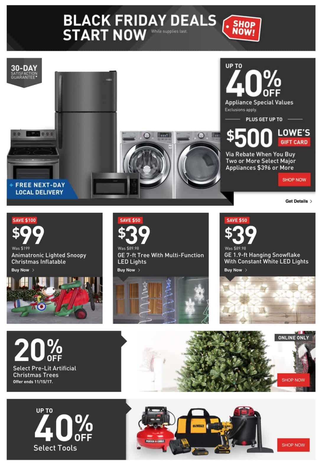 Black Friday Deals at Lowe's