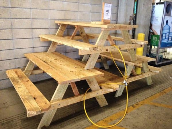 how to build a large picnic table