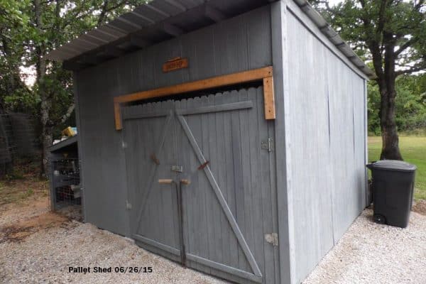 Pallet shed on sale