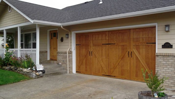 Garageskins Give You A Wood Look, Wood Look Garage Door Cost