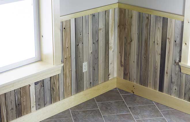 Reclaimed Wainscoting From Maine Heritage Timber