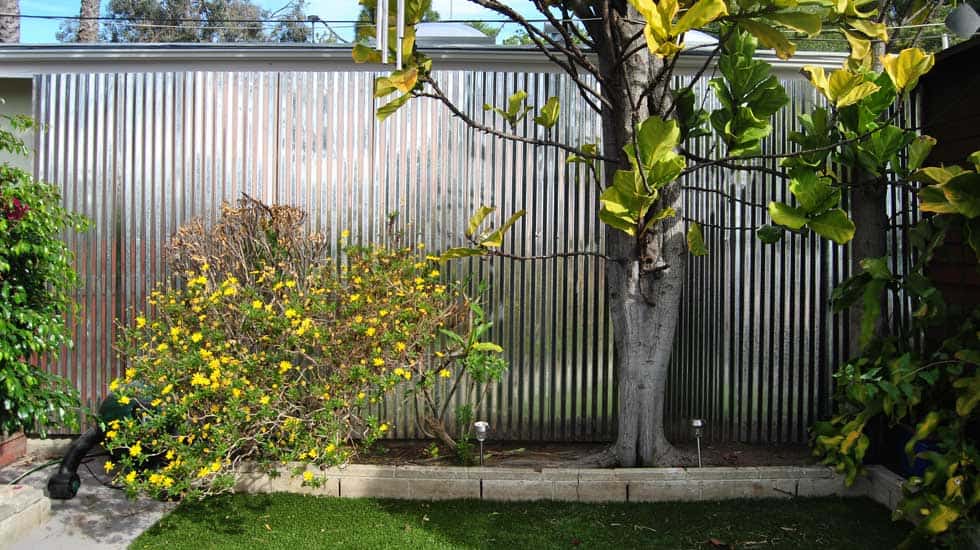 Build A Backyard Privacy Fence, How To Build A Corrugated Metal Privacy Fence
