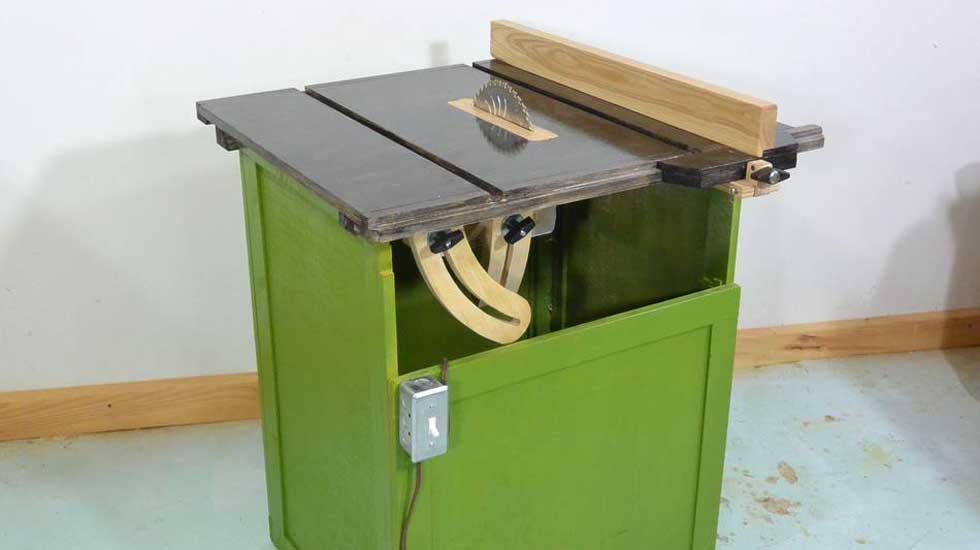 homemade table saw featured