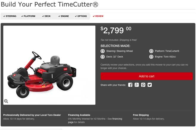 Toro zero turn mower with steering wheel discount reviews