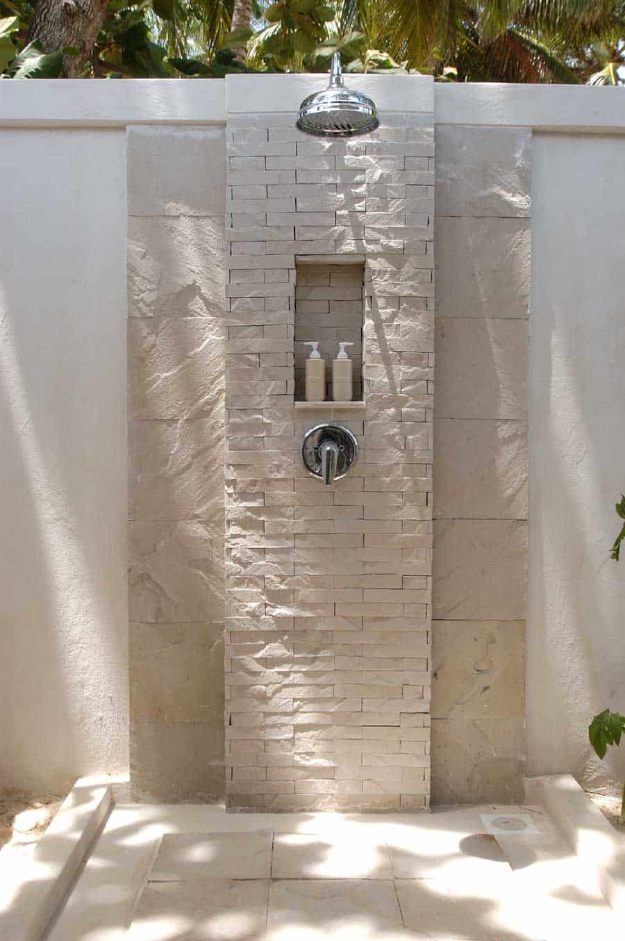 Simple Modern Outdoor Shower Design Ideas