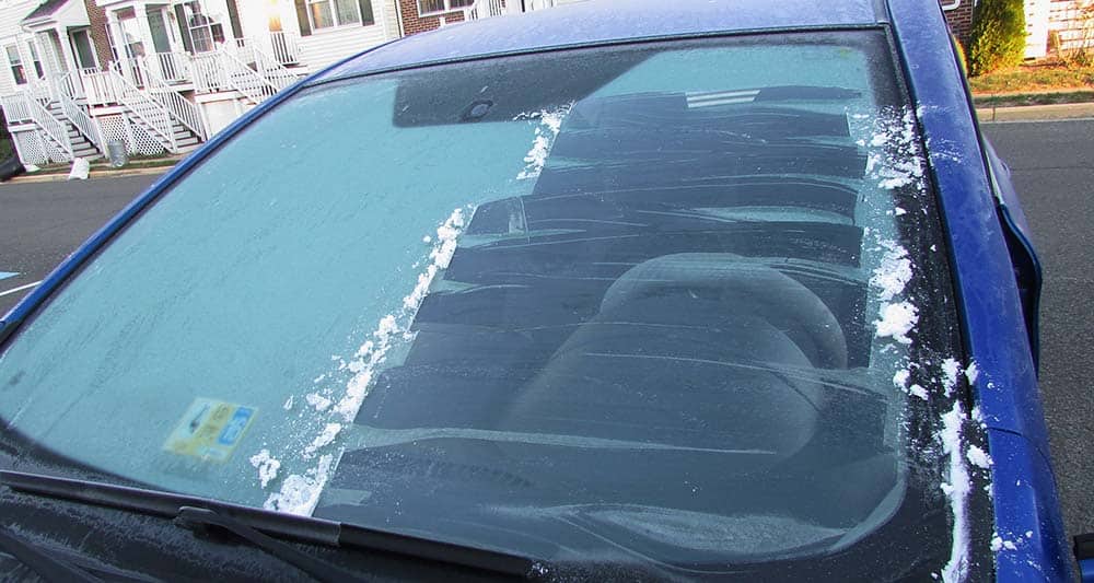 icey windshield