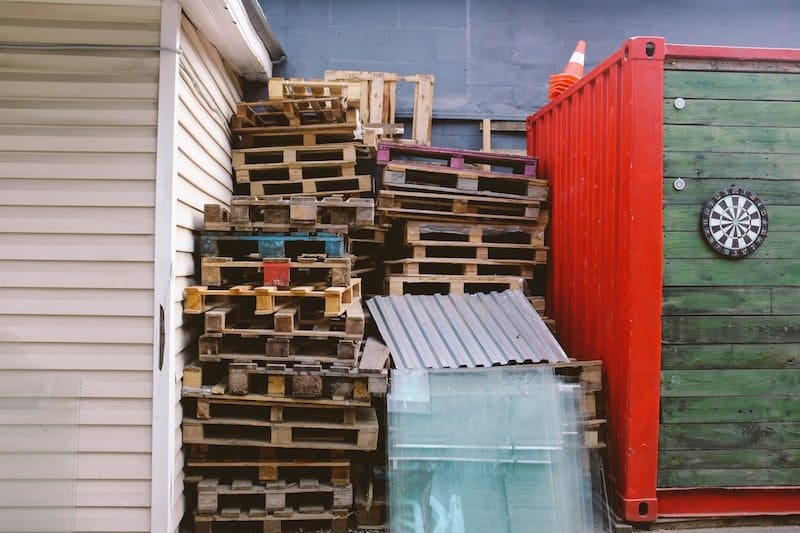 recycle pallet shed