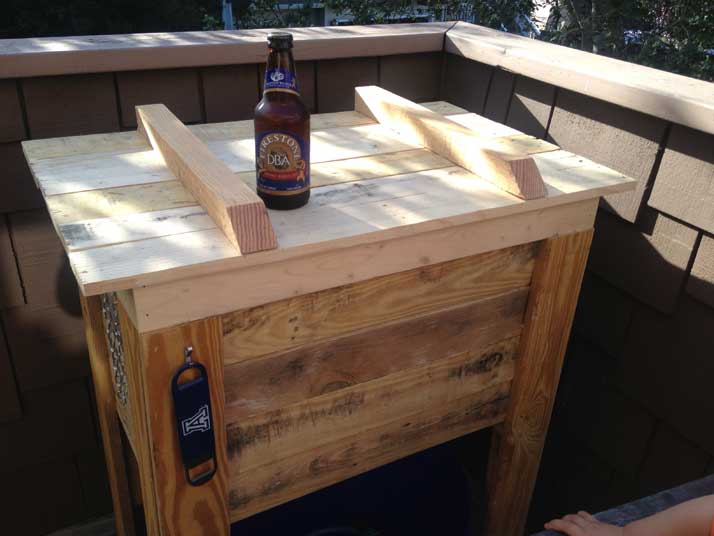 pallet cooler stand closed