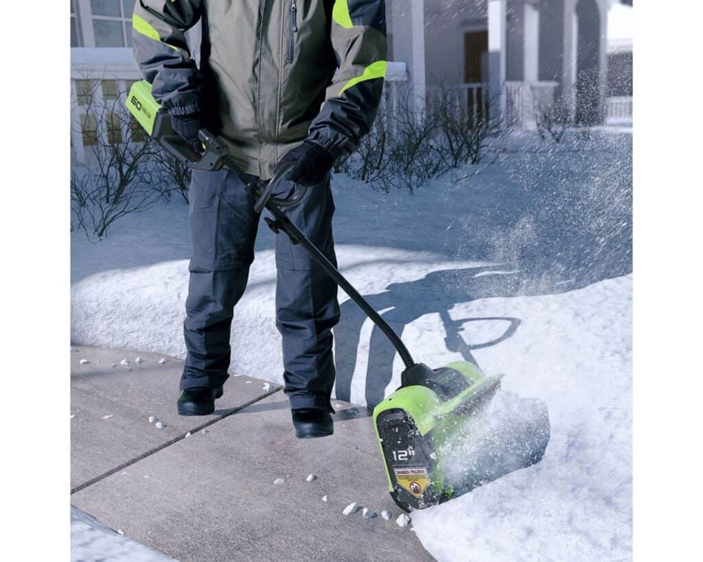 greenworks snow shovel