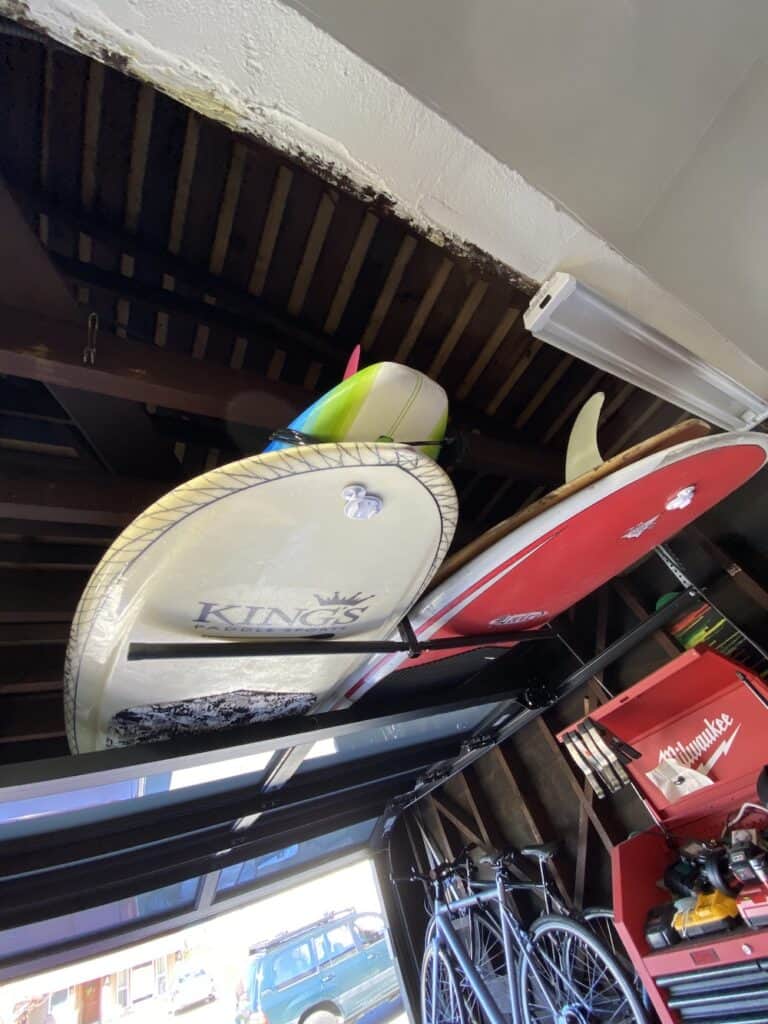 How to Install a Garage Surfboard Rack That will Protect Your Quiver