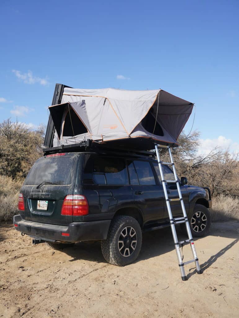 Overland discount rooftop storage