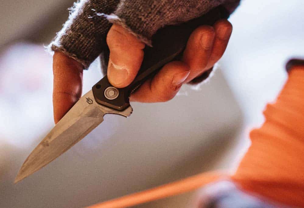 gerber pocket knife blade steel