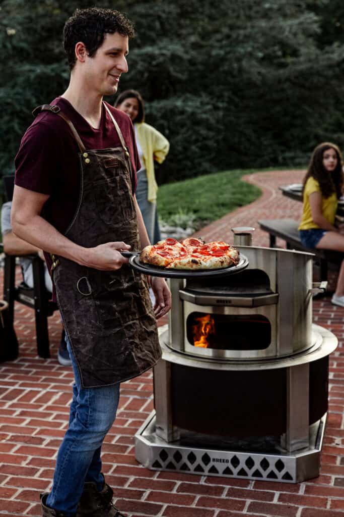 breeo live fire pizza oven 7509