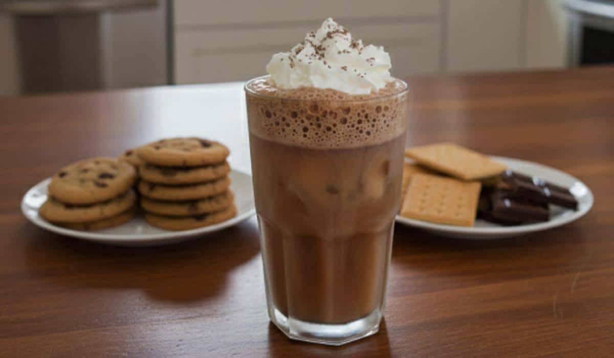 3 Wildly Flavorful Coffee Treats Families Love 2 Glass of chocolate milkshake with cookies