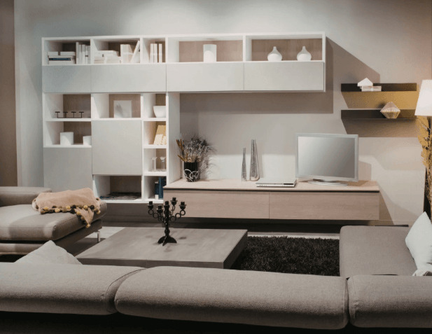 removable shelving in small space
