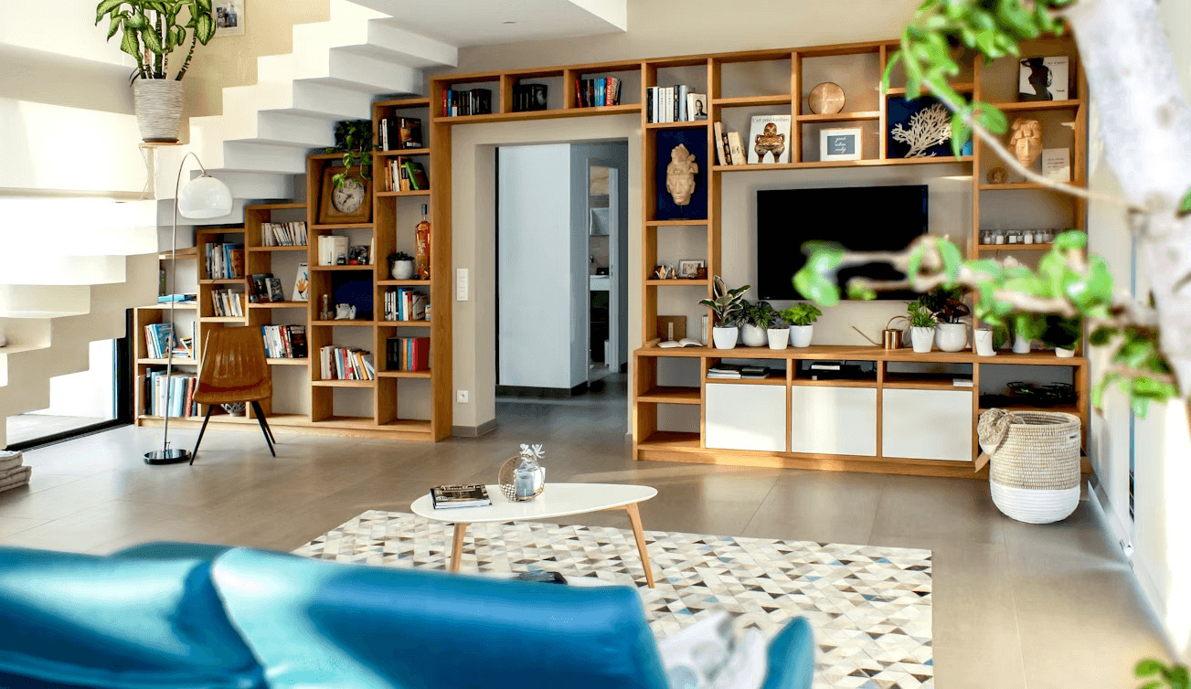 How Blackout Curtains Can Transform Your Home’s Comfort and Energy Efficiency 3 Living room with furniture and flat screen TV