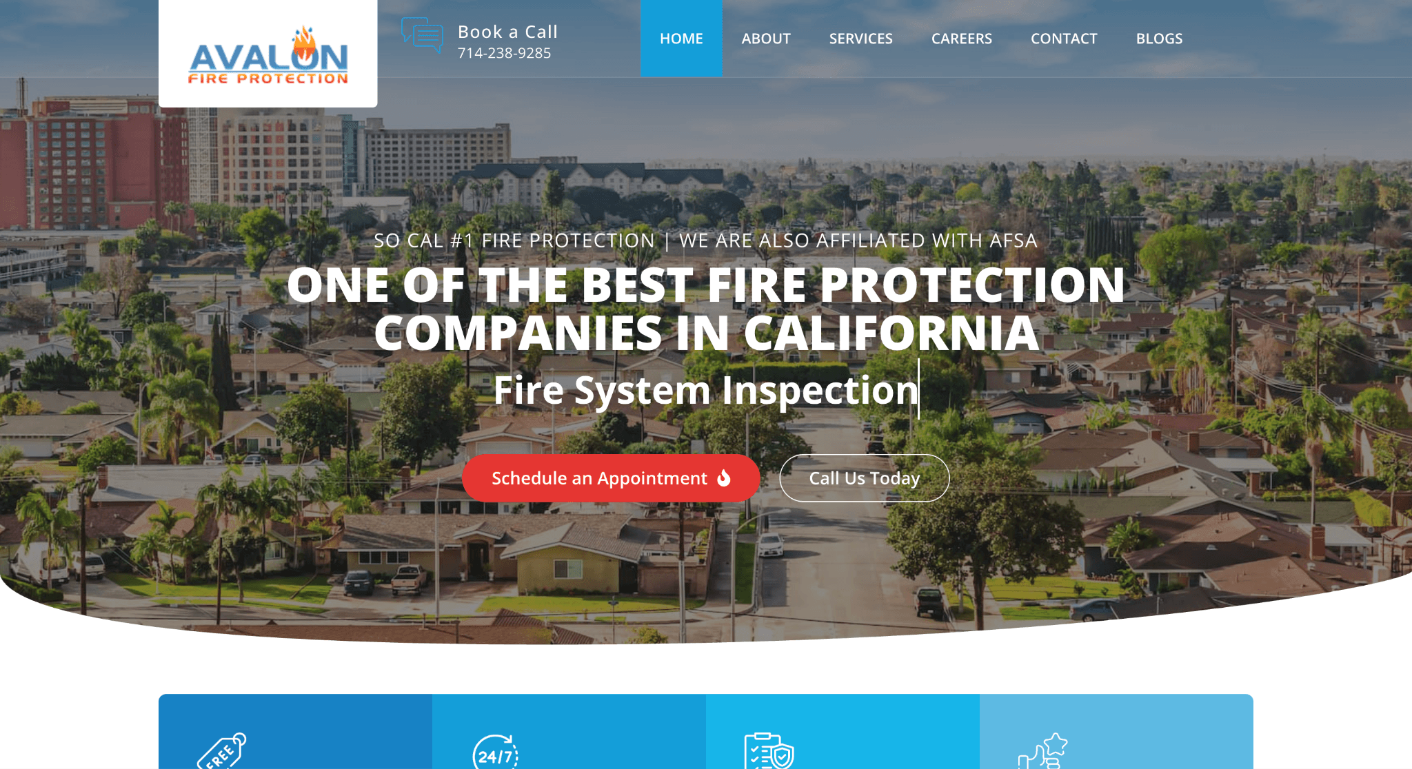 Best Orange County Fire Protection Companies Supporting Routine Inspections 2 Web page for an Orange County fire protection company