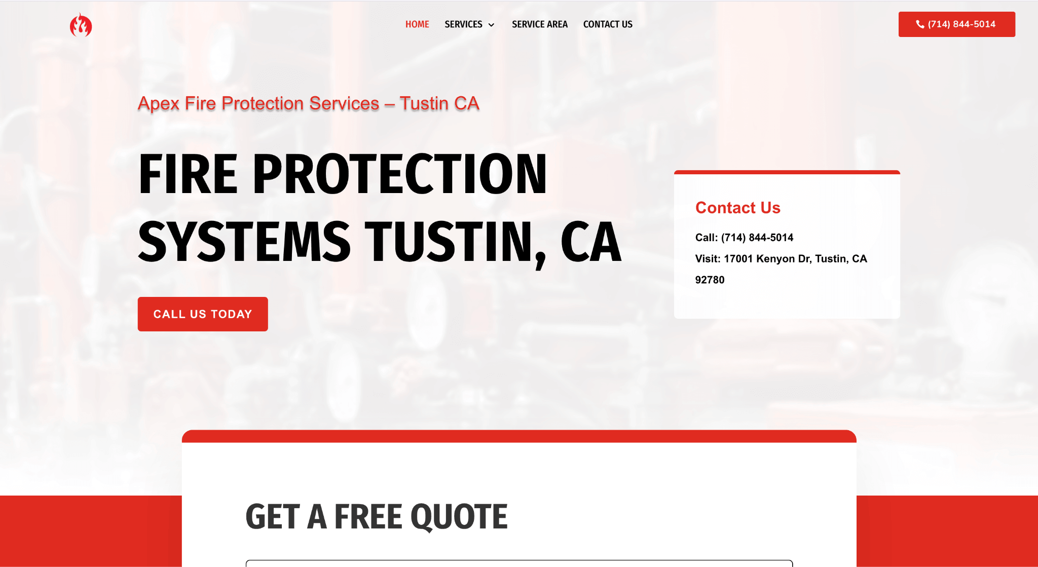 Best Orange County Fire Protection Companies Supporting Routine Inspections 5 Web page showing fire protection system details for Orange County