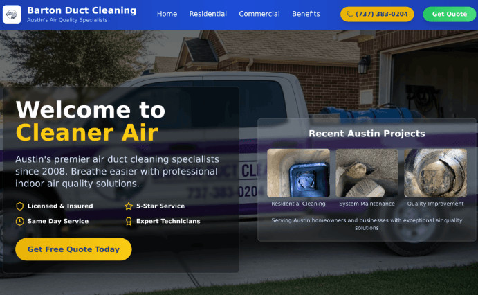 Best Professional Air Duct Cleaning Companies in Austin for 2026 5 Barton Duct Cleaning
