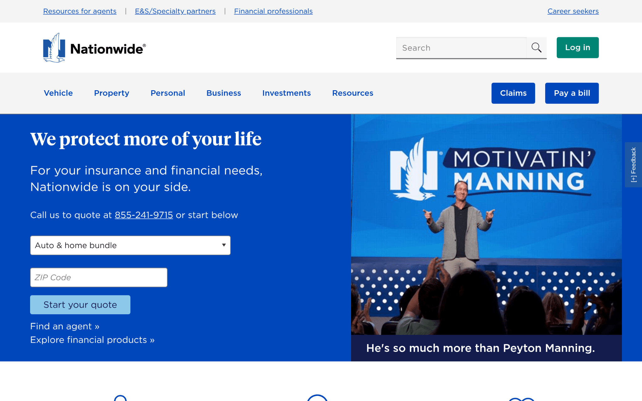 Screenshot of a man speaking on a webpage