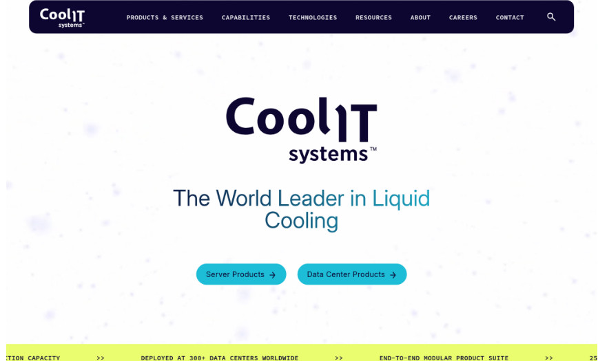CoolIT Systems - Best for High-Performance Computing and AI Infrastructure Cooling
