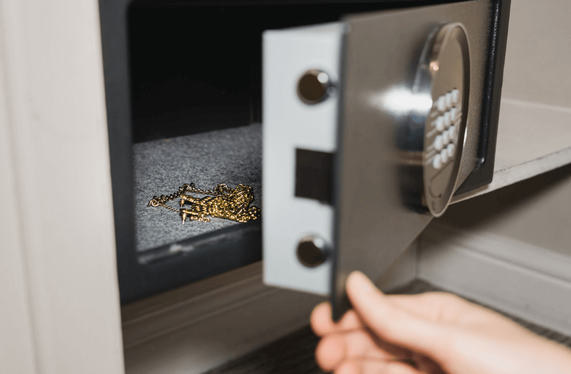 7 Best Home Safes for Storing and Protecting Valuables (2026) 1 A person holds a small lizard inside a microwave