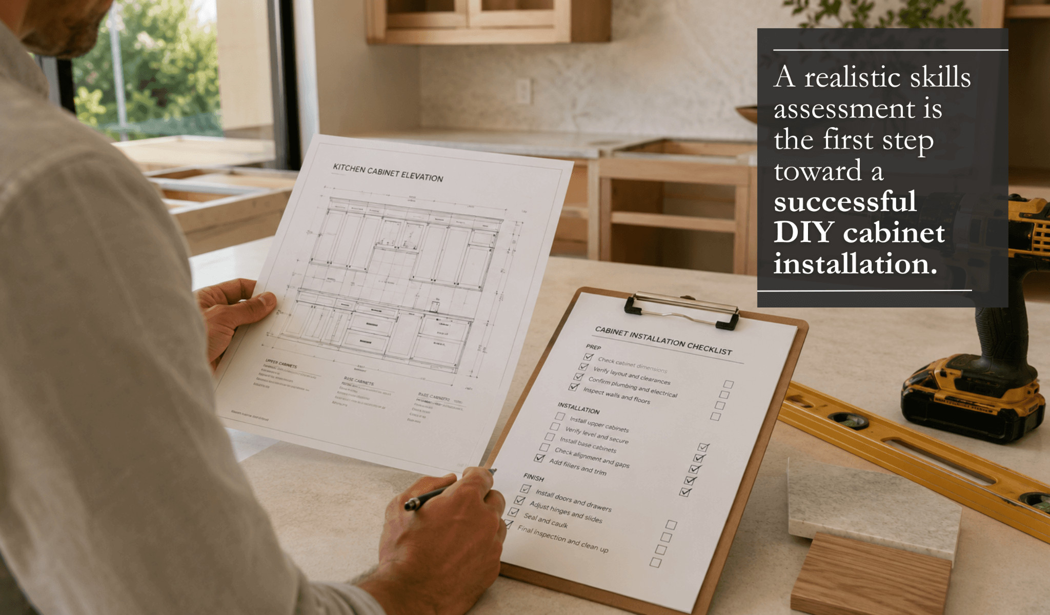 DIY Kitchen Cabinet Installation