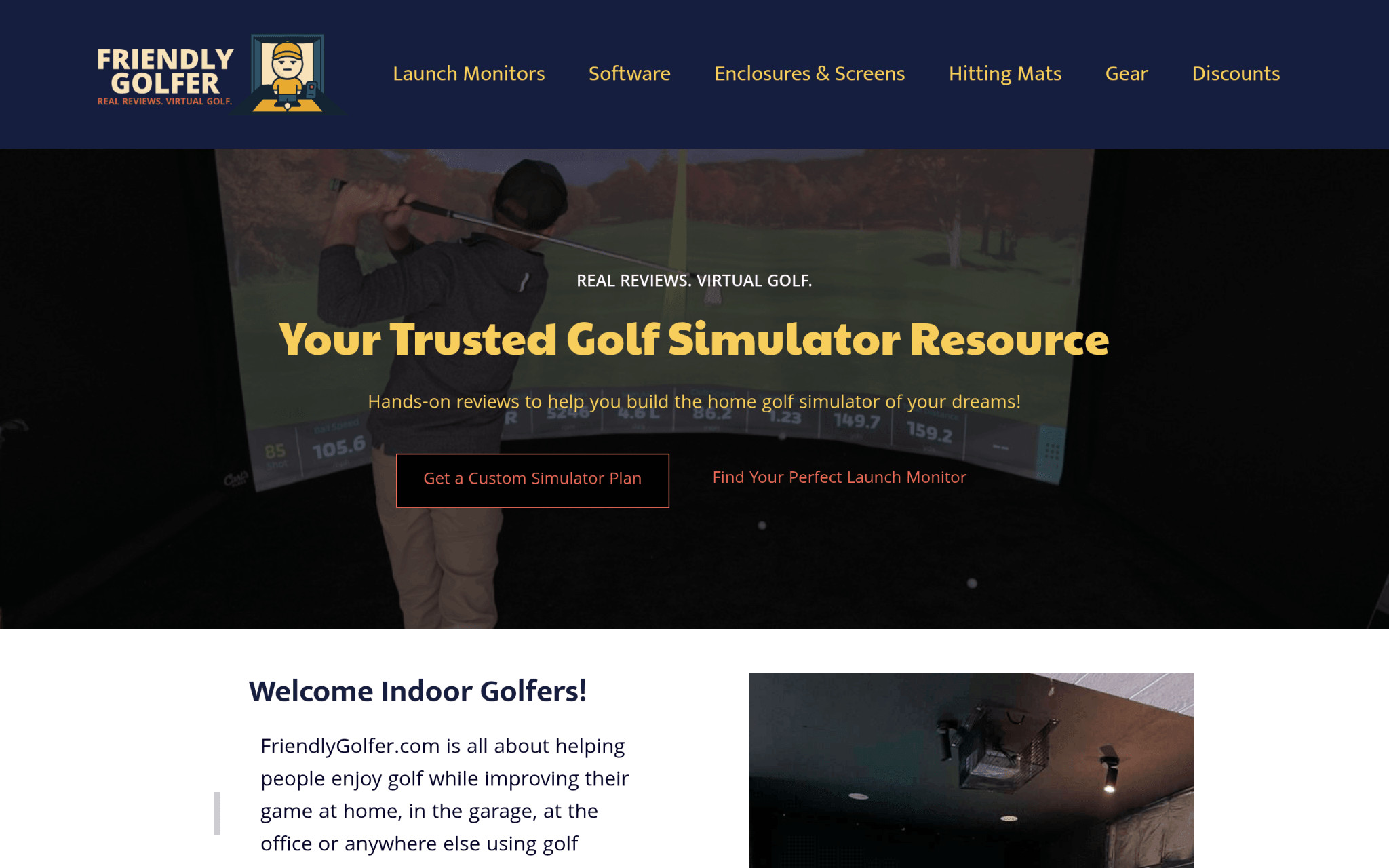 Friendly Golfer - Best for Home Golf Simulator