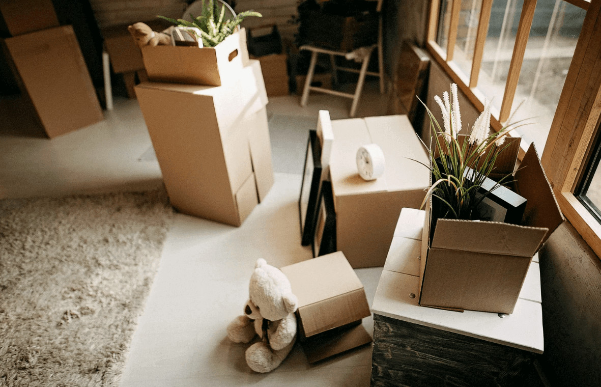 How to Find the Best Moving Services in Brooklyn for an Easygoing Relocation 2 Room filled with moving boxes and stuffed animals during a