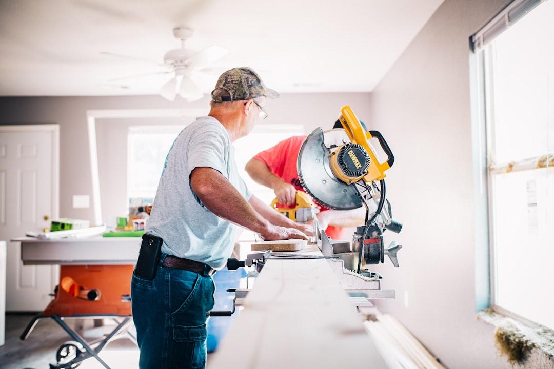 Contractor working on a Short-Term Rental property