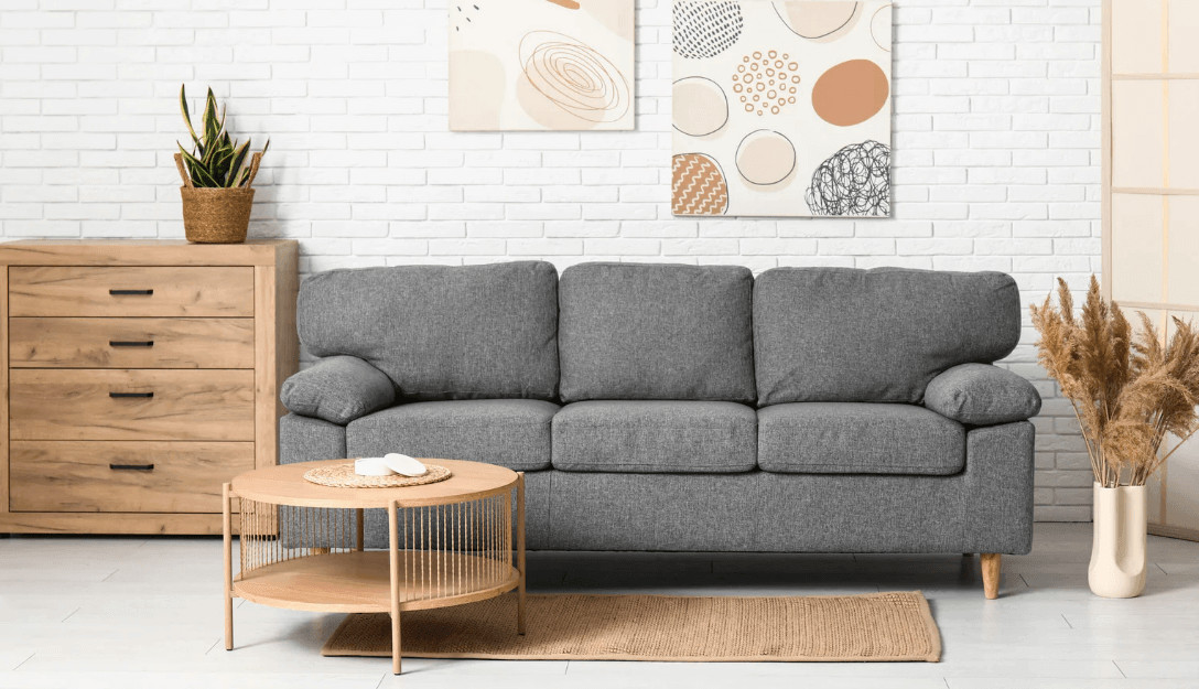 gray sofa