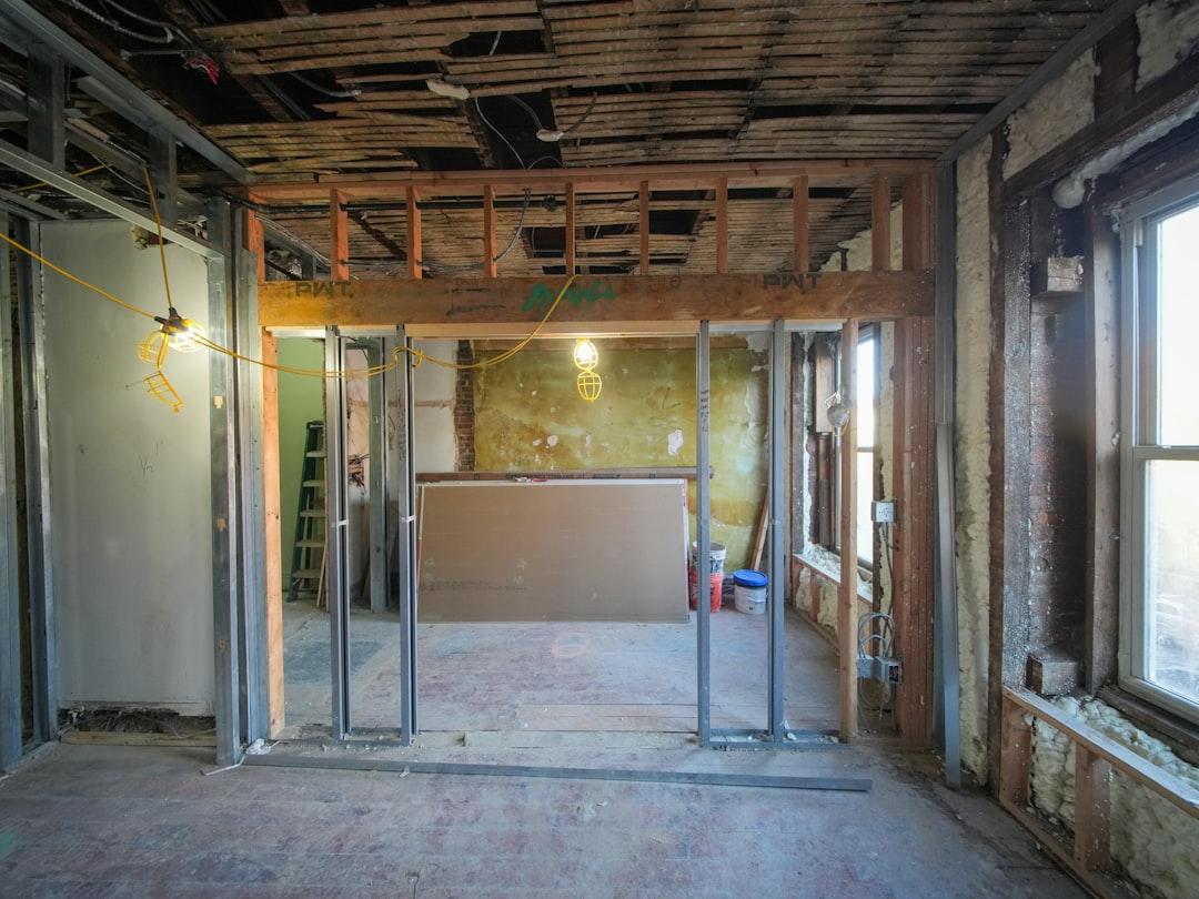 What Does a Real Mold Remediation Job Involve? 1 Interior room under construction with metal studs