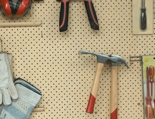 Best Tools for Window Installation: What Professionals Use (And Why DIYers Should Know) 1 Pegboard with tools for window installation