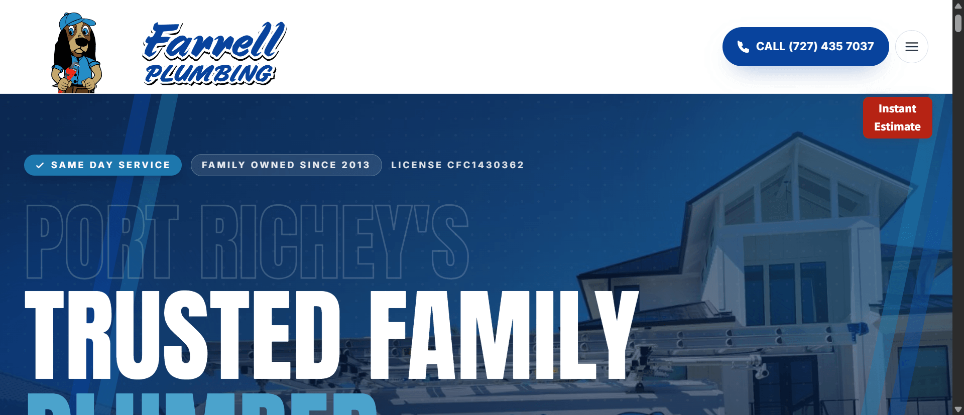 Web page for a real estate agent